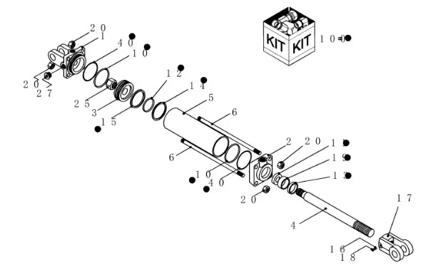 87409036 - Комплект уплотнитель